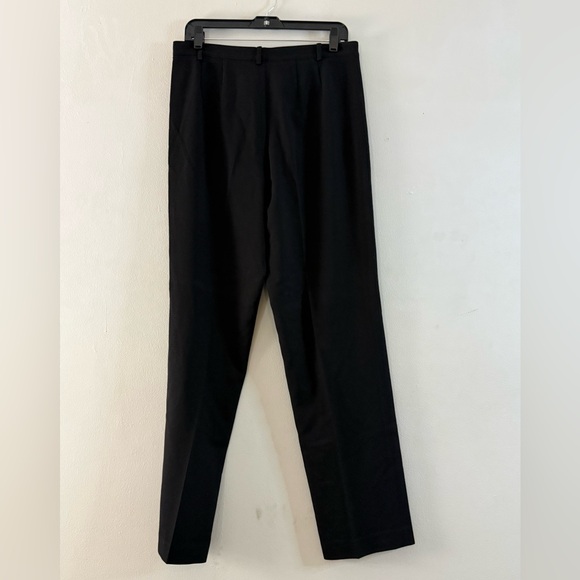Rafaella Black Dress Pants Straight Leg Flare Work Office Classic - Size 10 - Picture 3 of 8